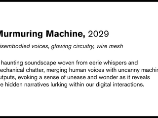 Kalen Iwamoto, The Writing On The Wall / Murmuring Machine, 2024
